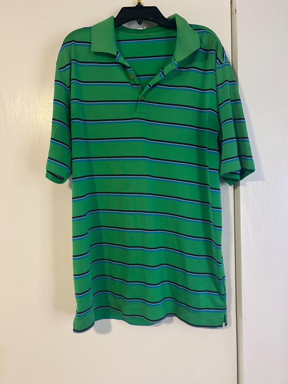 Nike Green Polo with Stripes